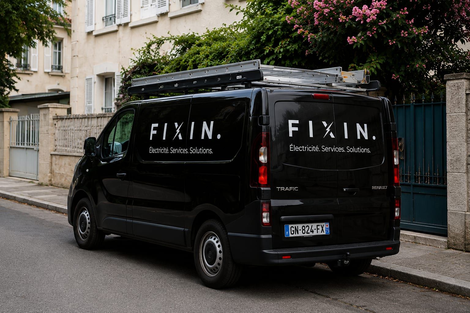 Le camion FIXIN, électricien ingénieur trilingue au Pays Basque